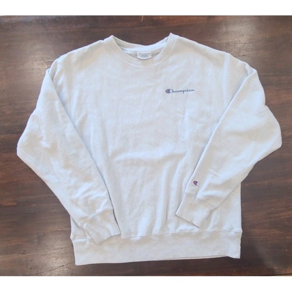Vintage Champion Reverse Weave Made USA Crewneck Sweatshirt Sz L Grey